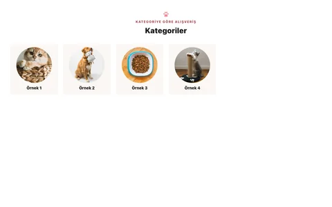 Pati · Kategori kartları